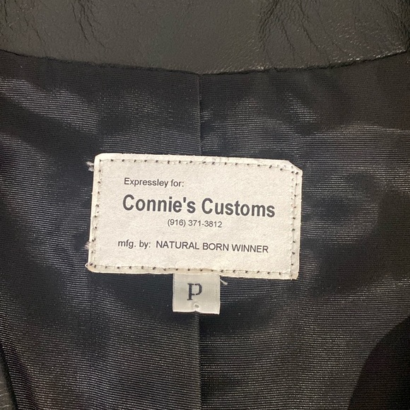 Natural Born Winner Studded Black Red Leather Vest Made in USA XXS/XS - Picture 6 of 14